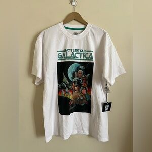 NWT UNIVRS Universal Studios Battlestar Galactica Movie T Shirt Size L